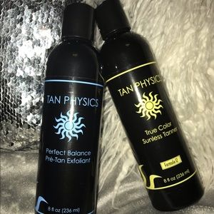 New Tan Physics Exfoliant and Sunless Tanner